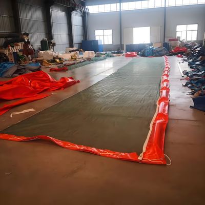 20m Chiều dài mỗi đơn vị Silt Curtain Vật liệu cao su 25% Chiều dài cho hiệu suất
