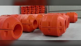 Phao ống HDPE để nạo vét và an toàn hàng hải