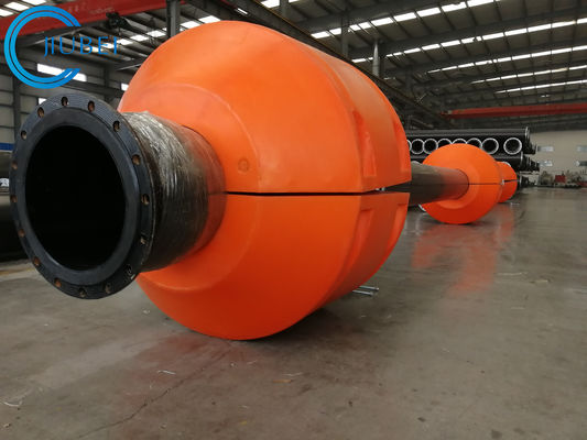Marine Pontons Phao ống phao Đường ống nạo vét màu cam hỗ trợ 4-6 inch