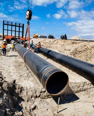 Nạo vét khai thác ống UHMWPE cho bùn cát Nạo vét ống nhựa siêu chống mài mòn