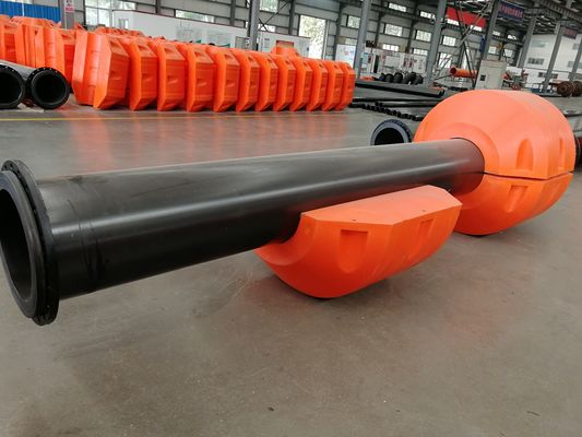 Máy phao ống HDPE hình trụ màu vàng / Cam cho nhu cầu của khách hàng