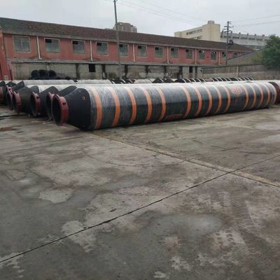 Bơm máy đào tự nổi cao su chống mài với sườn