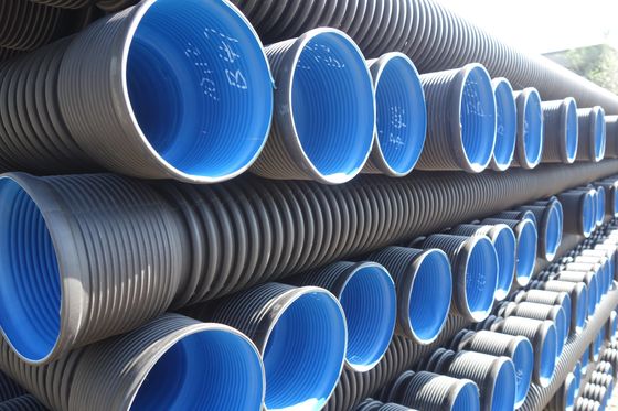DN200-800mm Dredging HDPE pipe Double Walls Bellows