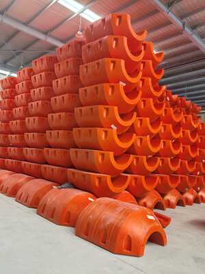 Phao nổi ống HDPE Hỗ trợ nổi nhẹ với khả năng chống ăn mòn và va đập vật lý tuyệt vời cho ống